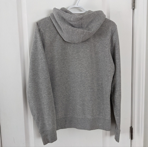 The north face grey hoodie with pink logo Small @C1 - Picture 7 of 8